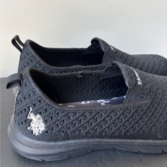 Brand new U.S. Polo Assn. Black Slip-On Shoes Women’s size 8.5 - Picture 3 of 7